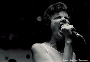 Dr. Nancy Mroczek singing.