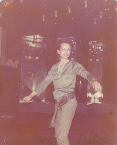 Dr. Nancy Mroczek performing.